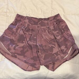 lululemon athletica Mauve Camouflage Athletic Shorts